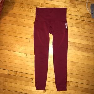 Maroon Gymshark leggings